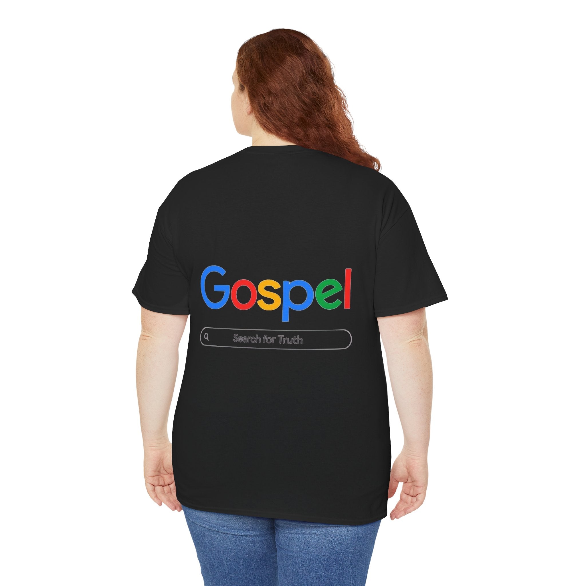 Gospel Graphic Tee — "Gospel" Colorful Logo Christian T-Shirt Printify