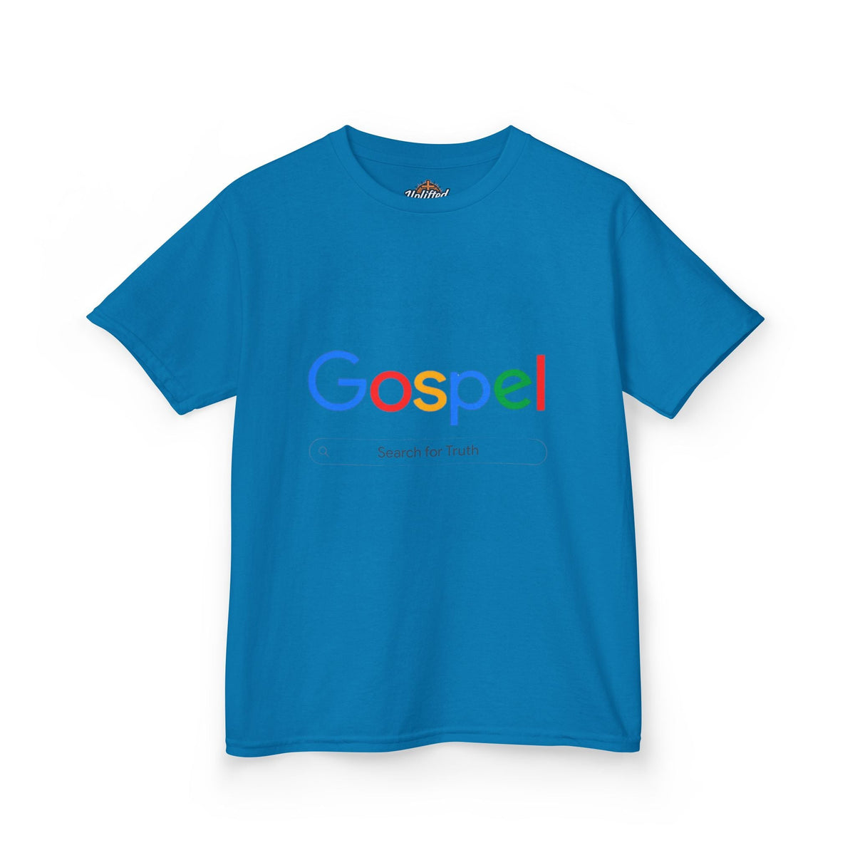 Kids Tee — "Gospel" Colorful Search-Style Logo Printify
