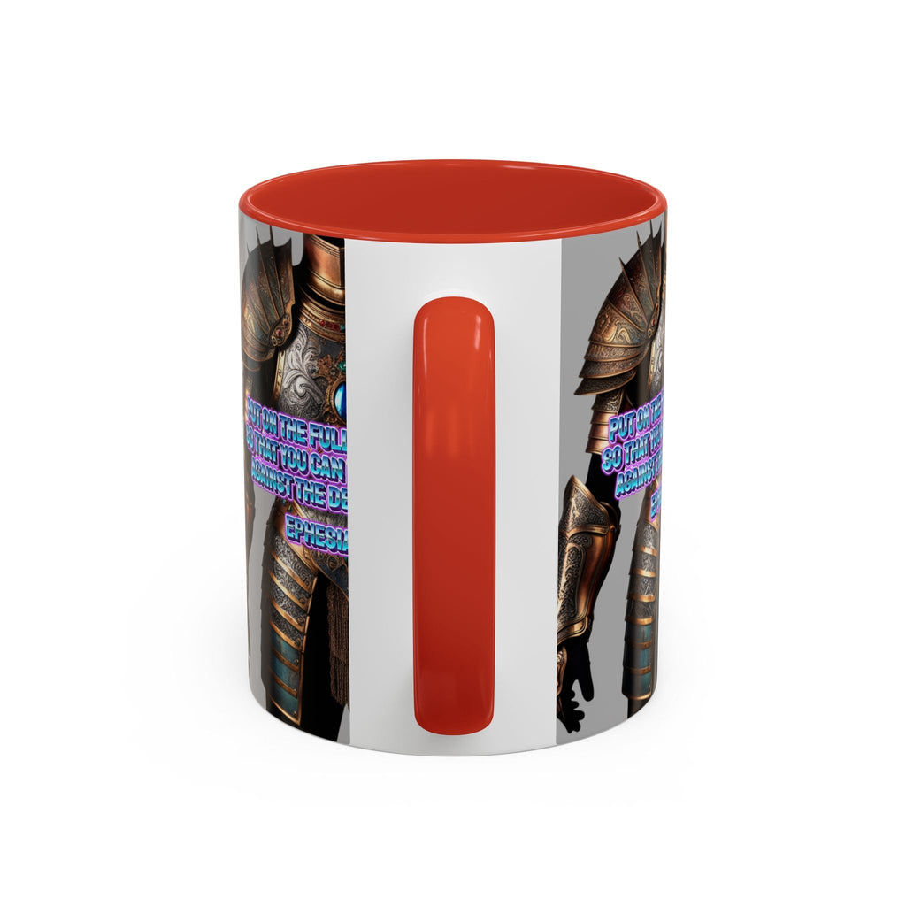 Religious Graphic Armor Of God Design - Accent Coffee Mug (11, 15oz) Printify