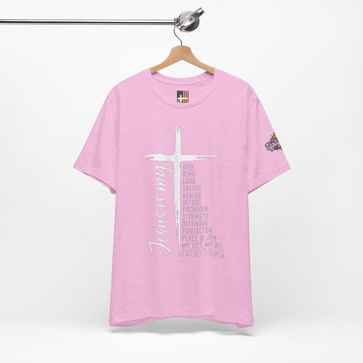 Jesus Is My Everything T-shirt – Cross List God King Lord Savior Christian T-shirt for Total Surrender Faith Printify