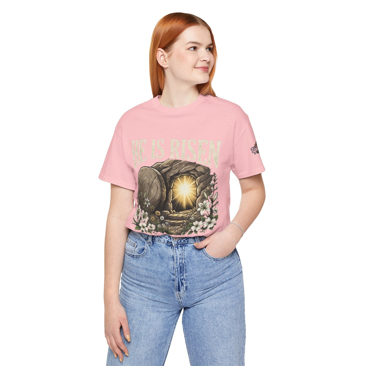 He Is Risen T-Shirt — Jesus Christ Resurrection Easter Tee Printify
