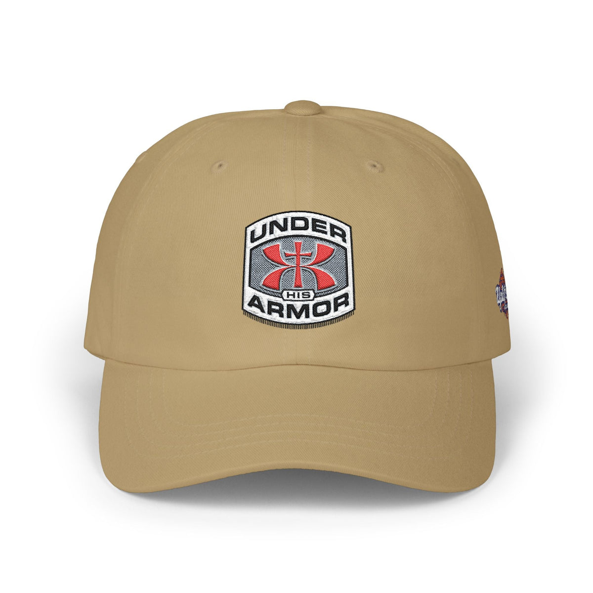 Under Armor Classic Dad Cap - Embroidered White Baseball Hat Printify