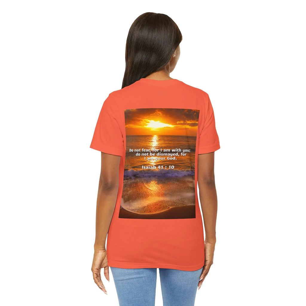 Bible Verse Unisex - Isaiah 41 : 10 Jersey Short Sleeve Tee Printify