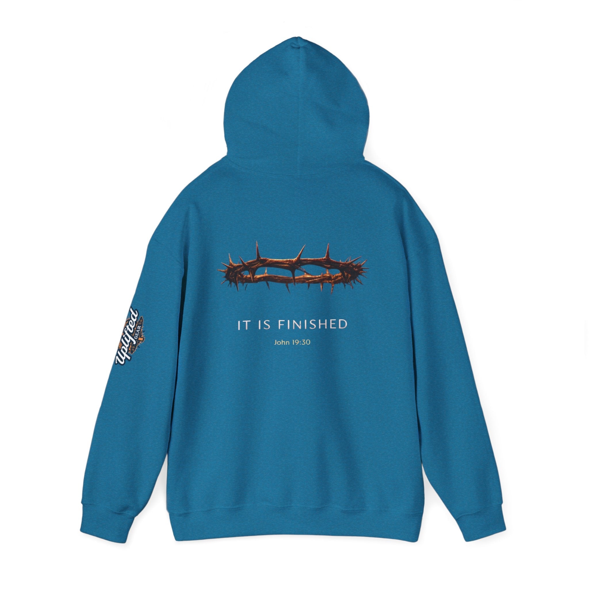 It Is Finished Crown of Thorns Hoodie — Christian John 19:30 Faith Hoodie Printify