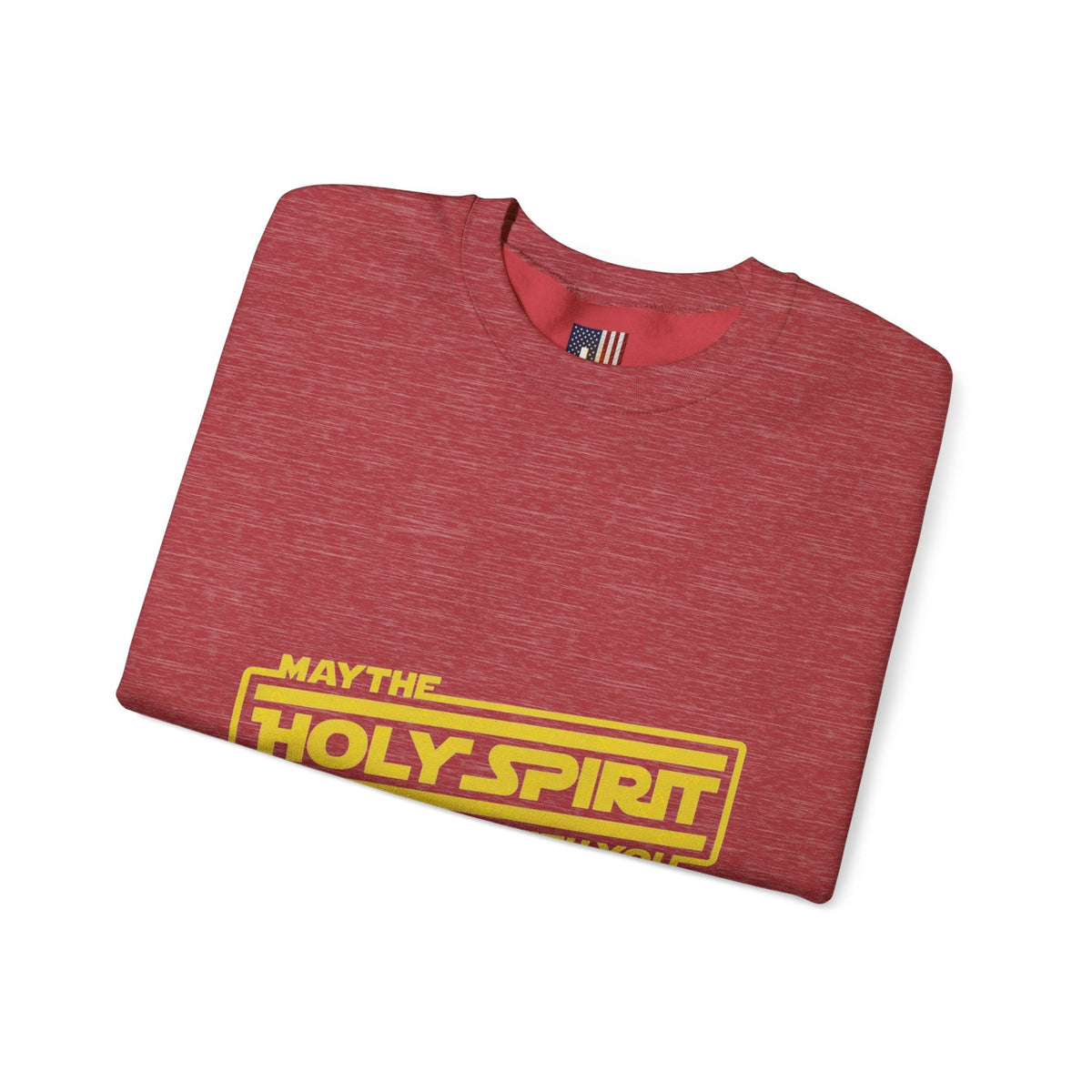 May the Holy Spirit Be With You Sweatshirt - Christian Star Wars Parody Sweatshirt Printify