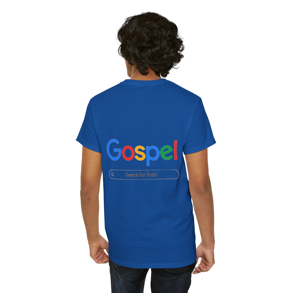 Gospel Graphic Tee — "Gospel" Colorful Logo Christian T-Shirt Printify