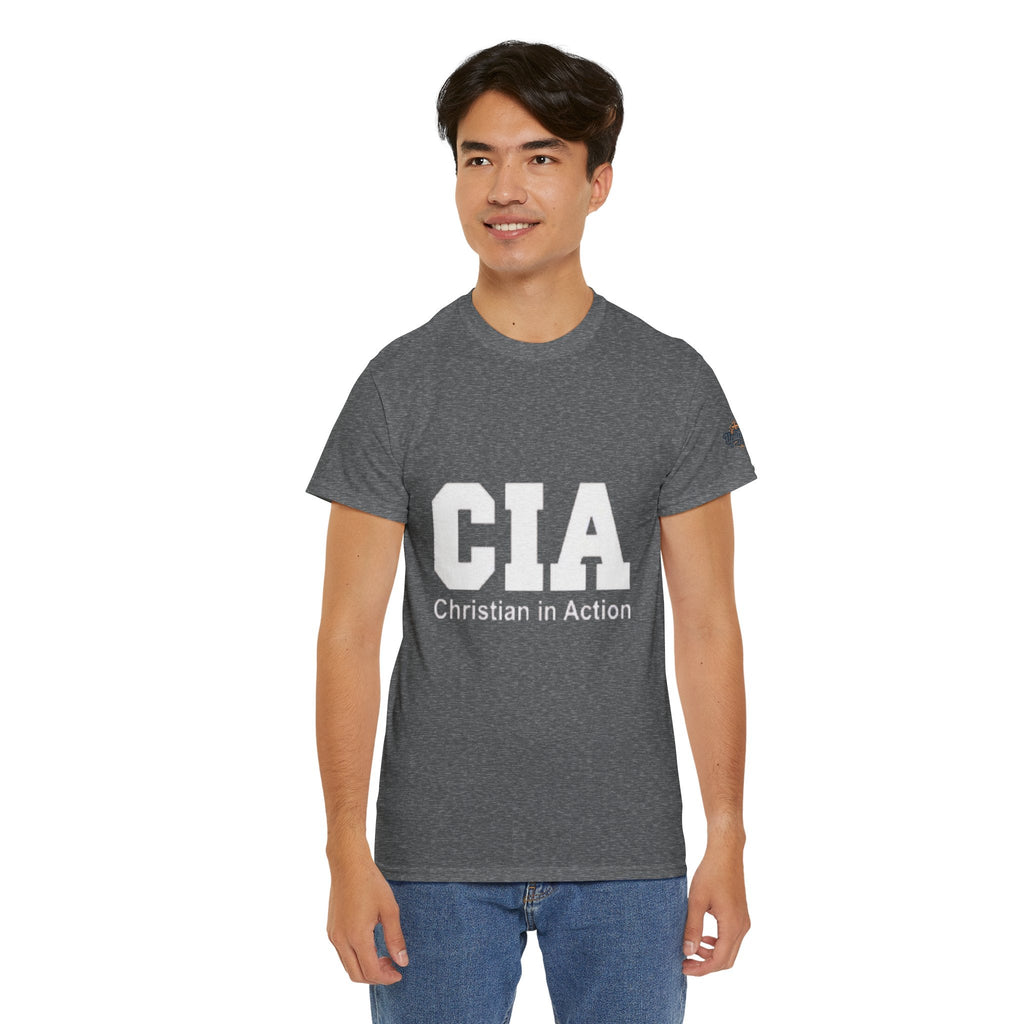 CIA Christian in Action T-shirt - Funny Faith Parody T-shirt - Mission Ready Apparel Printify