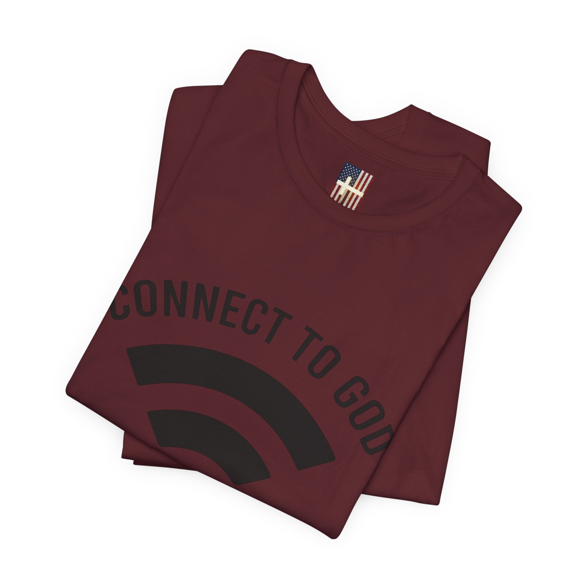 Connect to God T-shirt - WIFI Password is Jesus - Funny Christian Faith T-shirt Printify