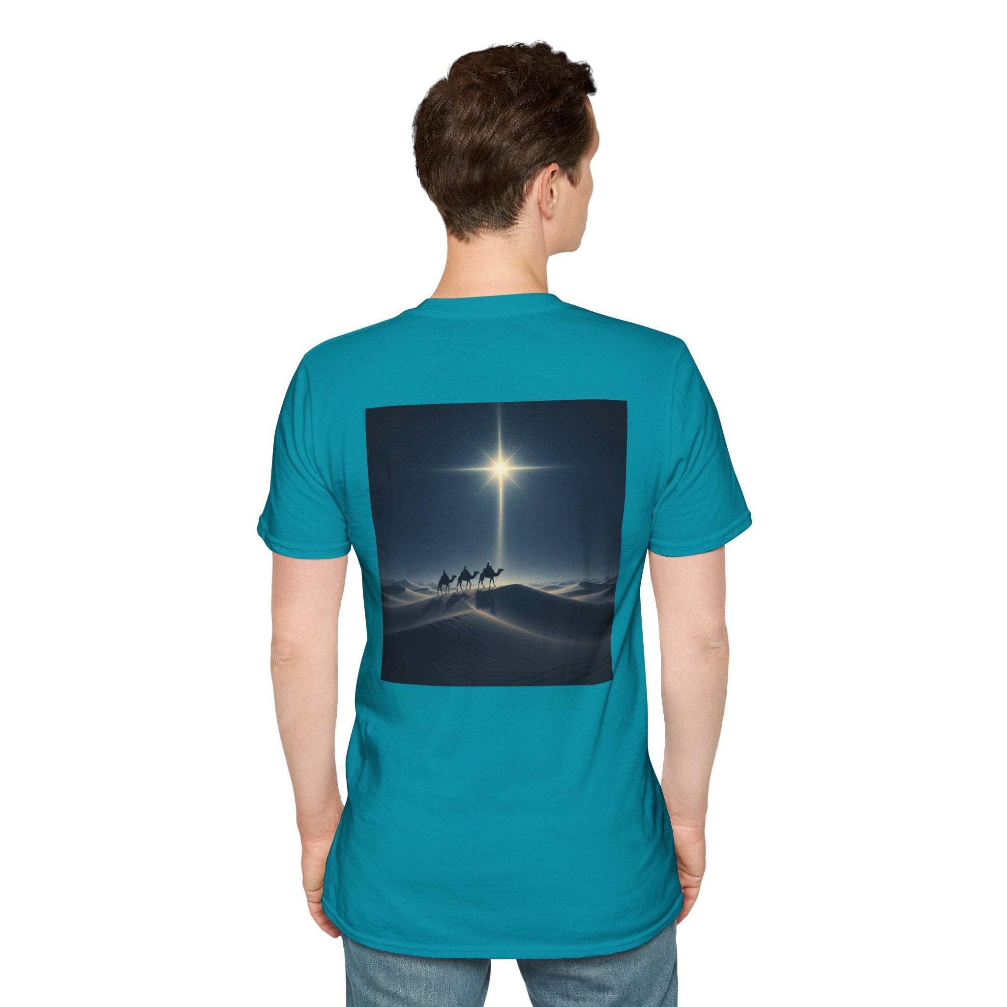 3 Wise Men T-shirt – Magi Camels Nativity Journey Christian Christmas T-shirt for Epiphany Faith & Holy Night Printify