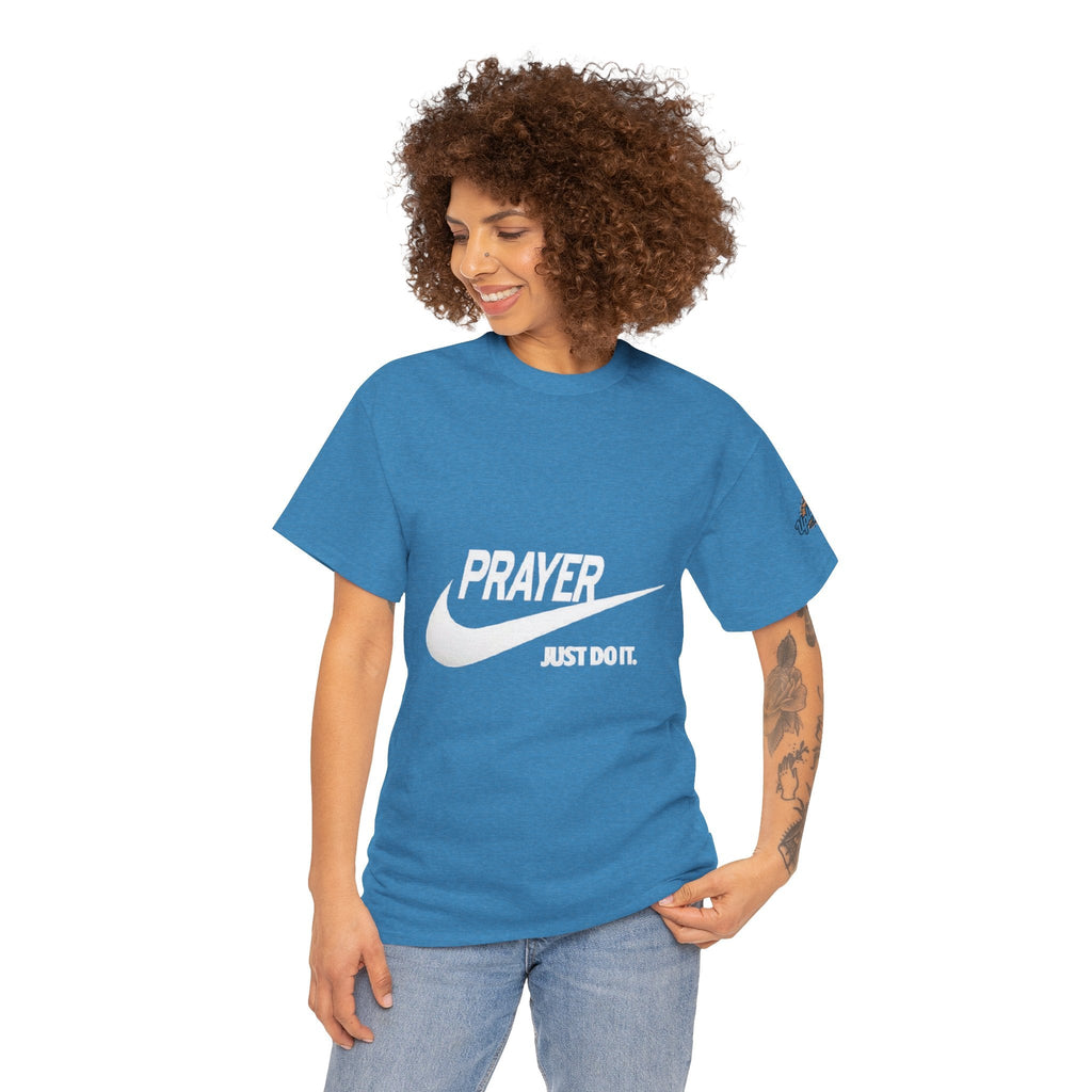 Prayer Just Do It T-shirt - Funny Christian Nike Parody T-shirt - Faith Gear Printify