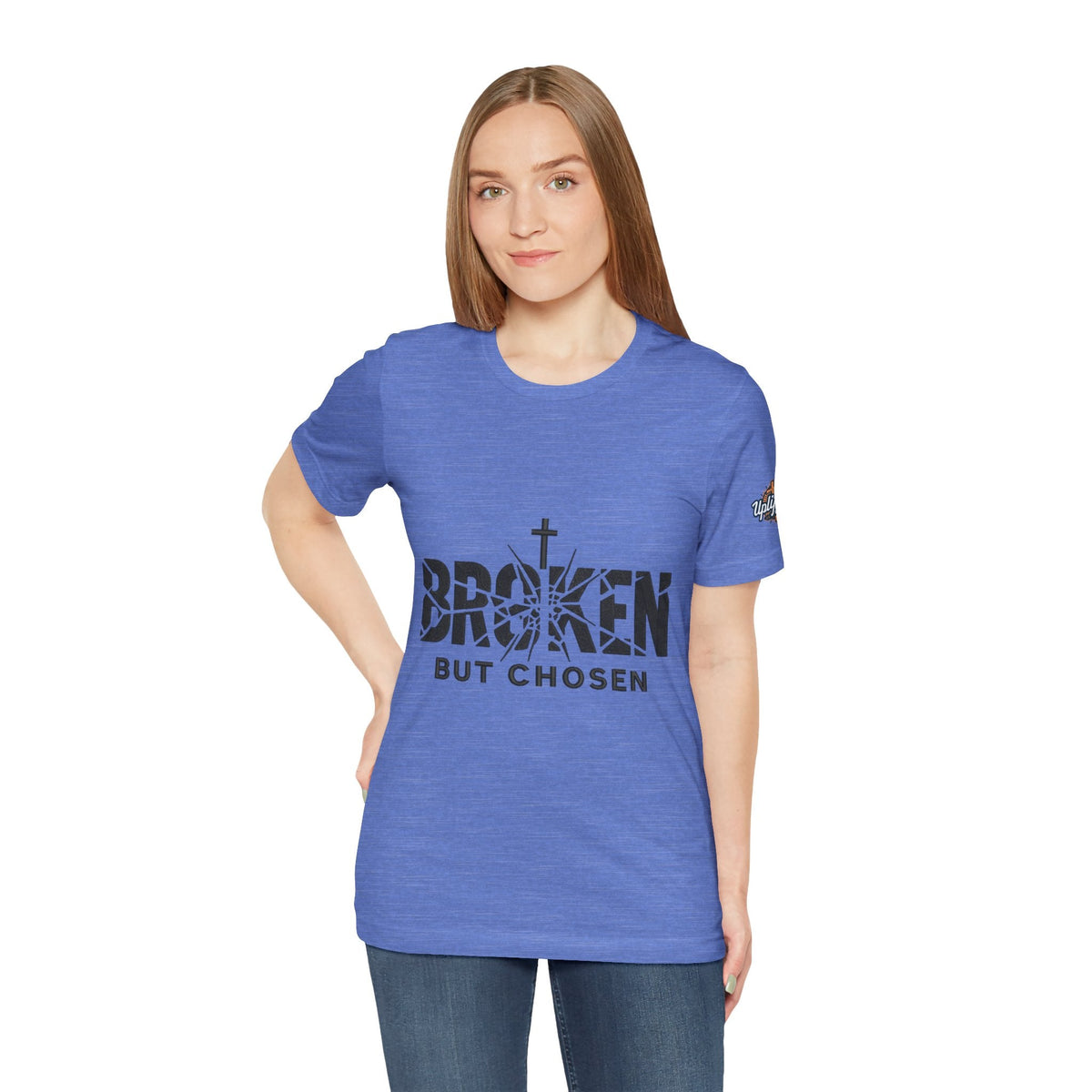 Broken But Chosen T-Shirt — Inspirational Faith Graphic Tee Printify