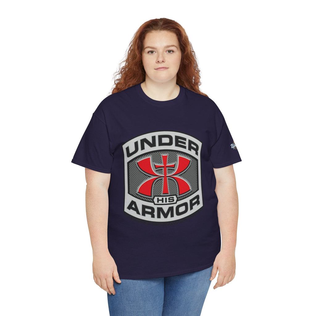 Under HIS Armor Christian T-Shirt — Faith-Inspired Under Armour Style Printify