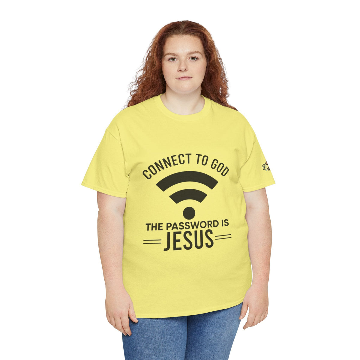 Connect to God T-shirt - WIFI Password is Jesus - Funny Christian Faith T-shirt Printify