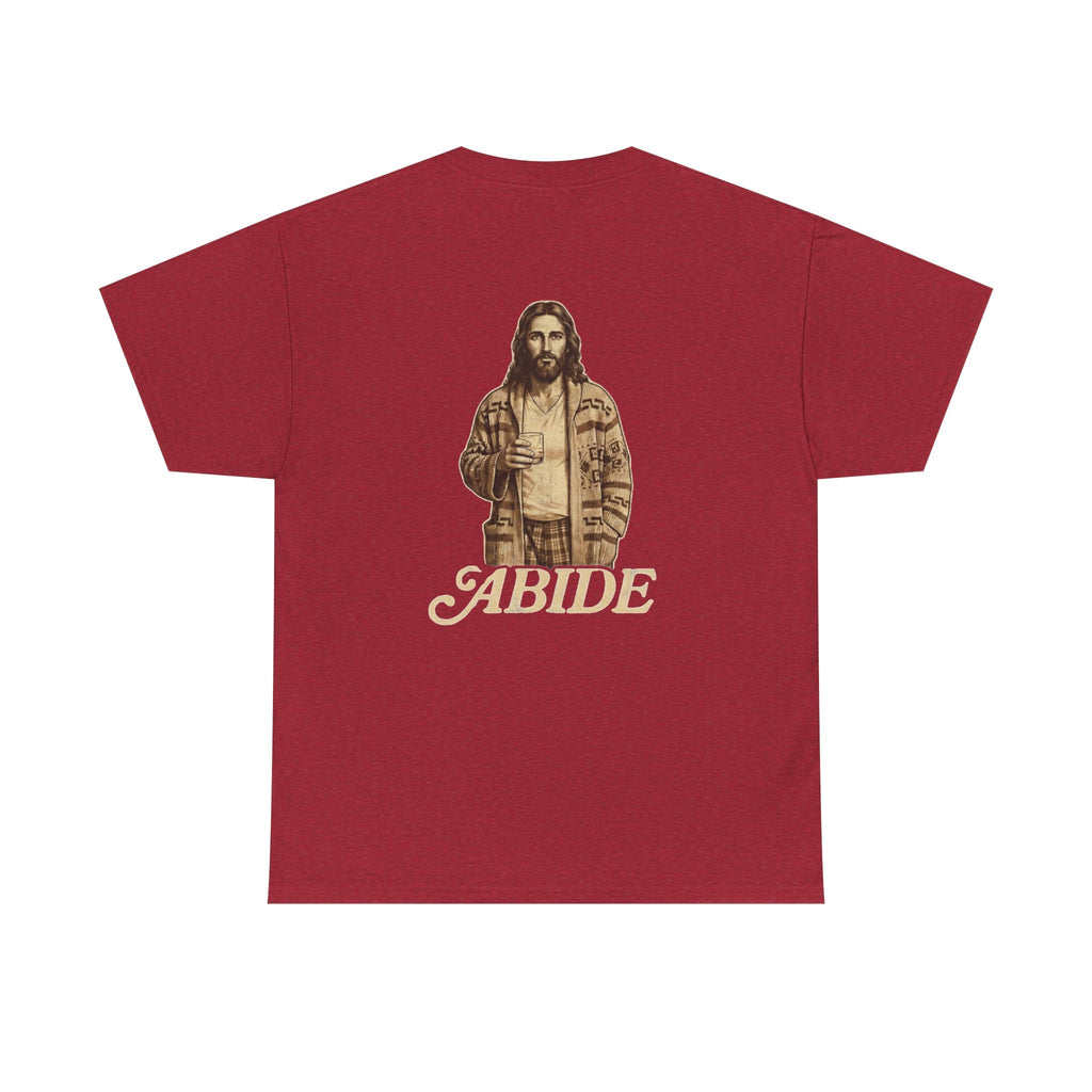 Abide Vintage Jesus Tee — "The Dude" Graphic Christian T-Shirt Printify