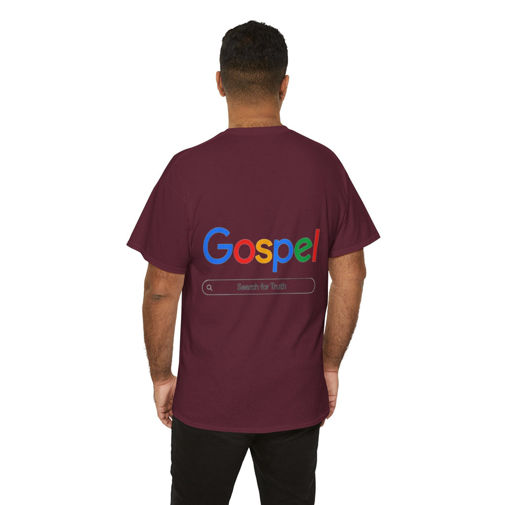 Gospel Graphic Tee — "Gospel" Colorful Logo Christian T-Shirt Printify