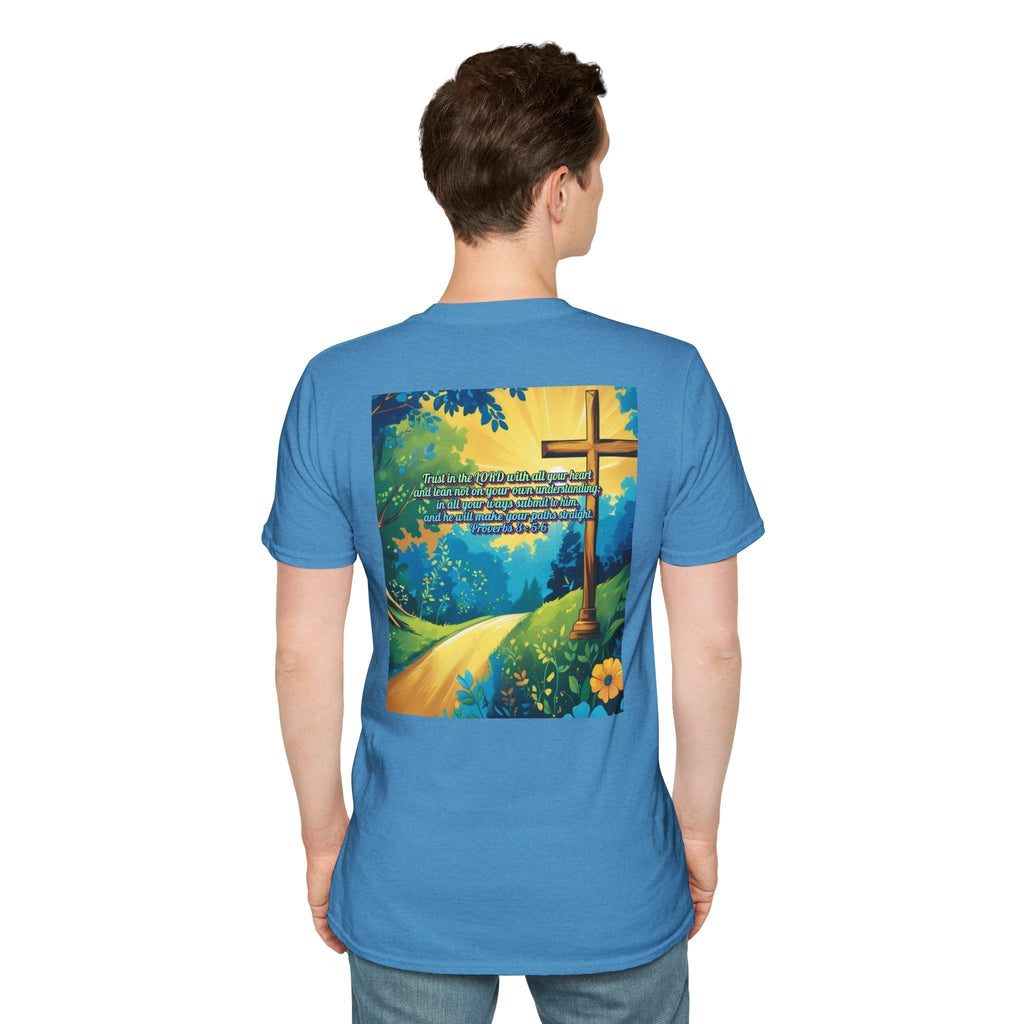Trust in The Lord Proverbs 3:5-6 Biblical Design Unisex Softstyle T-Shirt Printify