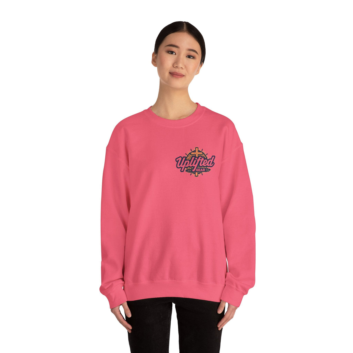 Uplifted Gear Christian Logo Sweatshirt Printify