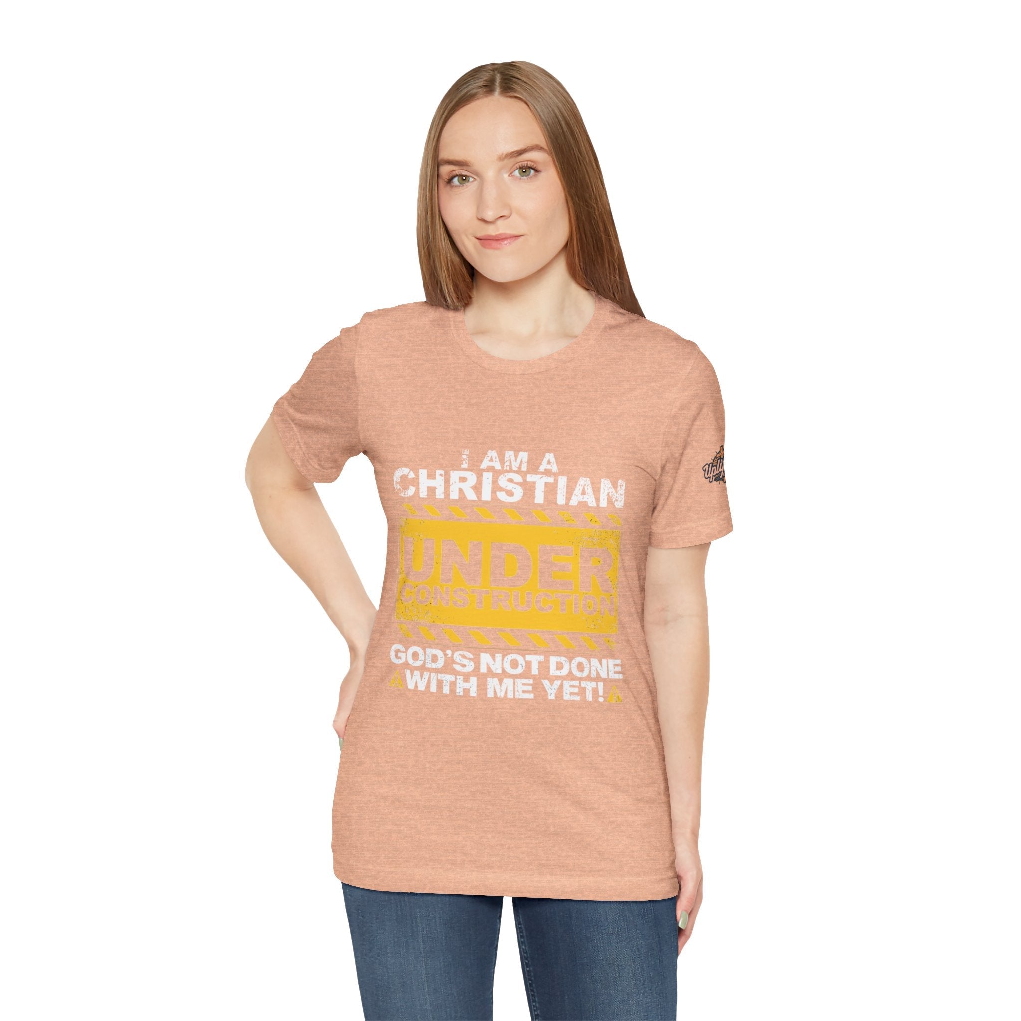 Christian Under Construction T-shirt | God Is Not Done With Me Yet T-shirt Printify