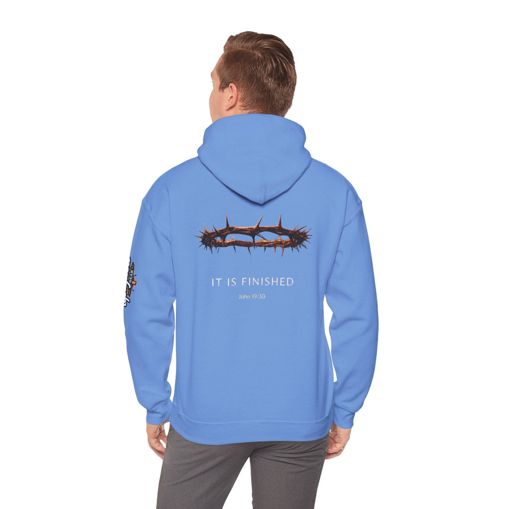 It Is Finished Crown of Thorns Hoodie — Christian John 19:30 Faith Hoodie Printify
