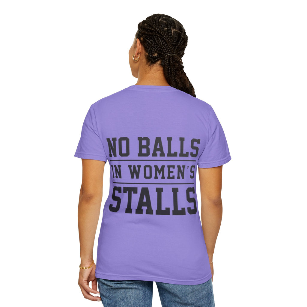 No Balls in Women’s Stalls Graphic Tee — Uplifted Sports Vibe T-Shirt Printify