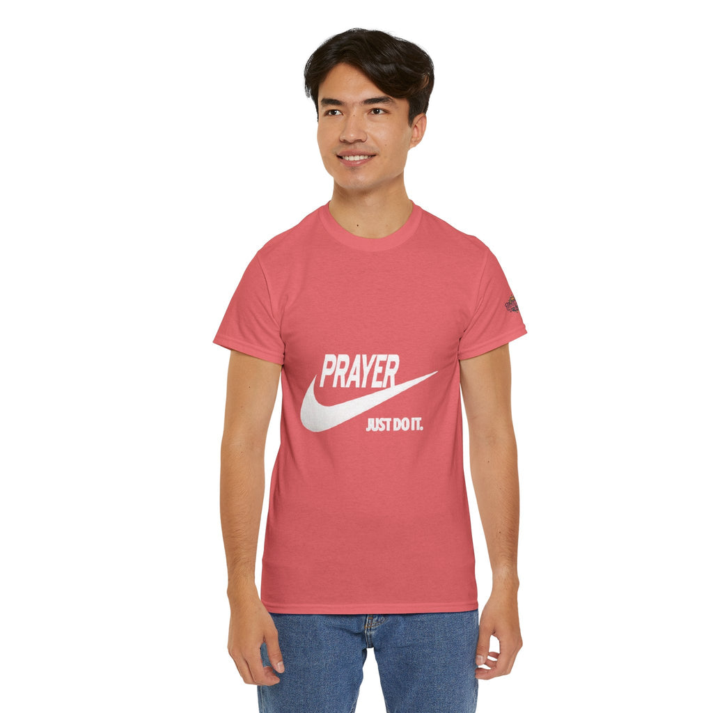 Prayer Just Do It T-shirt - Funny Christian Nike Parody T-shirt - Faith Gear Printify