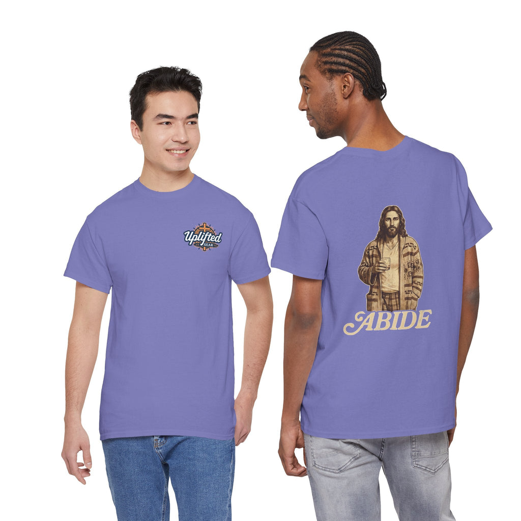 Abide Vintage Jesus Tee — "The Dude" Graphic Christian T-Shirt Printify