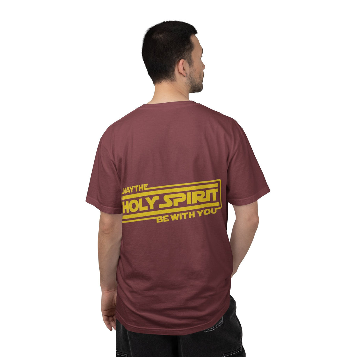 May the Holy Spirit Be With You T-shirt - Christian Star Wars Parody T-shirt Printify