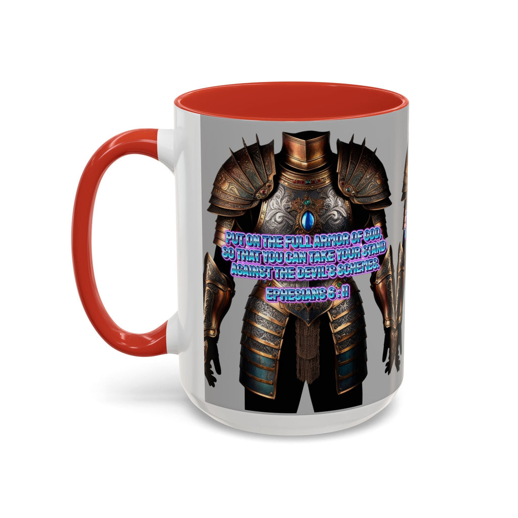 Religious Graphic Armor Of God Design - Accent Coffee Mug (11, 15oz) Printify