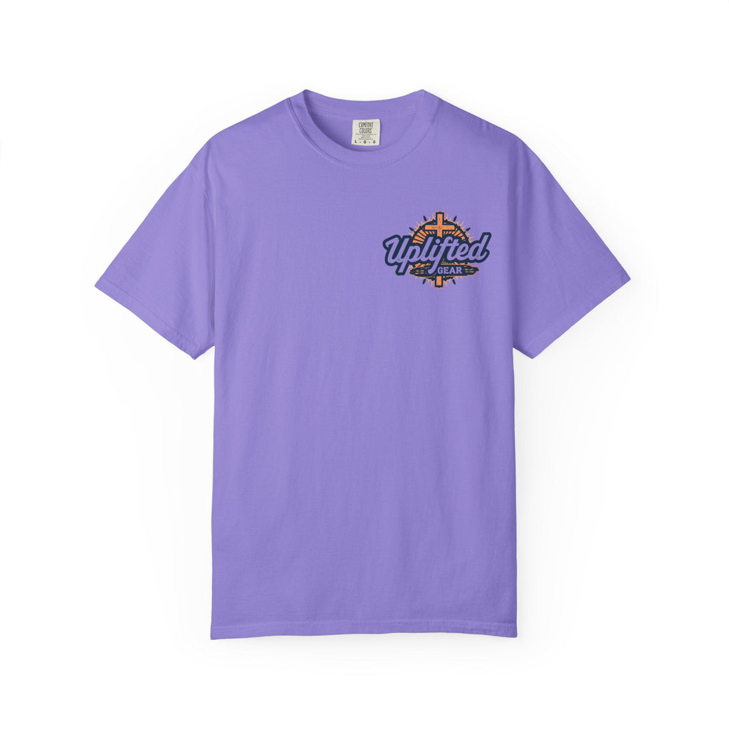 Religious Graphic Tee with Armor Of God Design - Unisex Garment-Dyed T-shirt Printify
