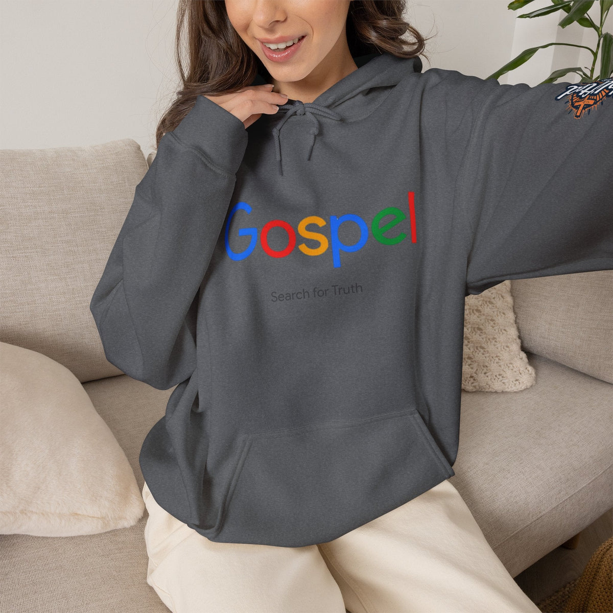 Gospel Hoodie — "Search for Truth" Christian Faith Pullover Printify