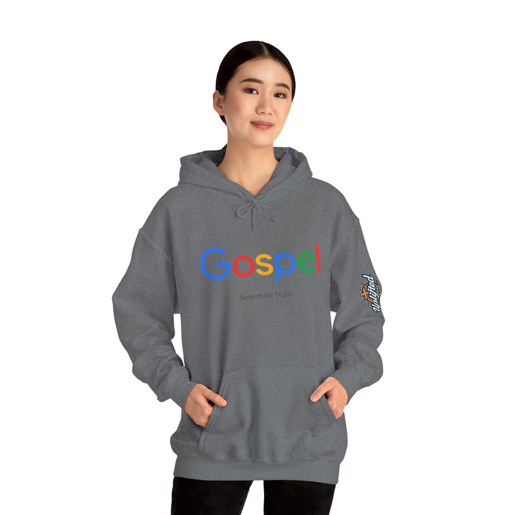 Gospel Hoodie — "Search for Truth" Christian Faith Pullover Printify