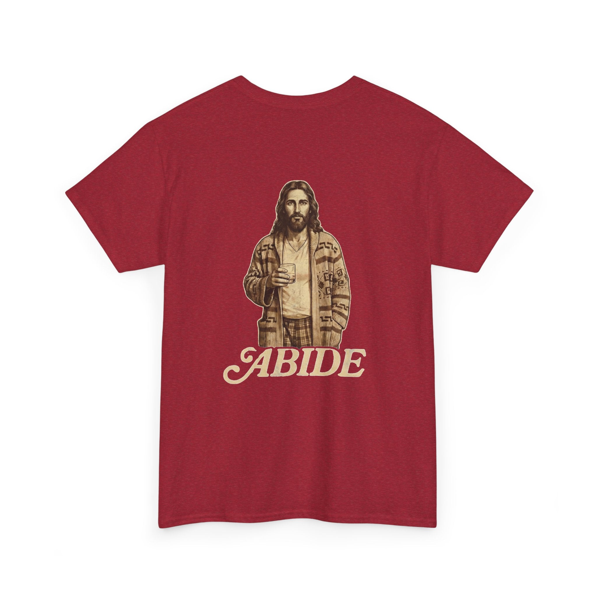 Abide Vintage Jesus Tee — "The Dude" Graphic Christian T-Shirt Printify