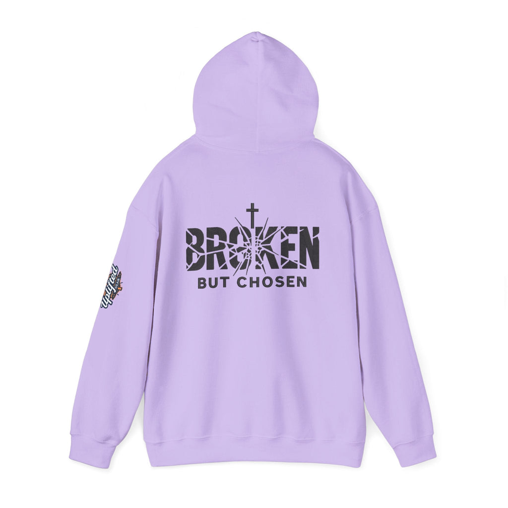 Broken But Chosen Hoodie — Christian Faith Graphic Sweatshirt Printify