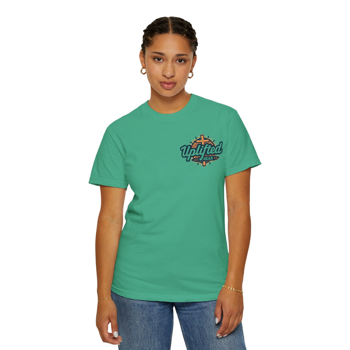 Trust in The Lord Proverbs 3:5-6 Biblical Design Unisex Garment-Dyed T-shirt Printify