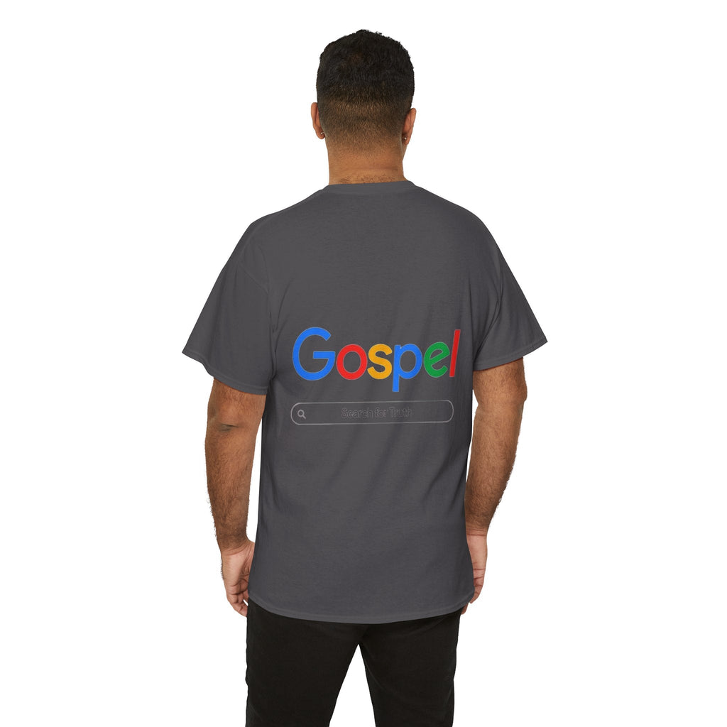Gospel Graphic Tee — "Gospel" Colorful Logo Christian T-Shirt Printify
