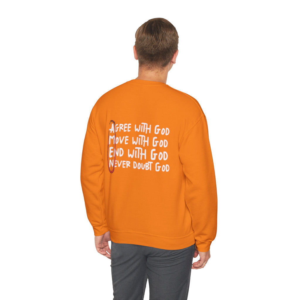 AMEN Acronym Sweatshirt – Always Agree with God Move with God End with God Never Doubt God Christian Hoodie for Unwavering Faith Printify