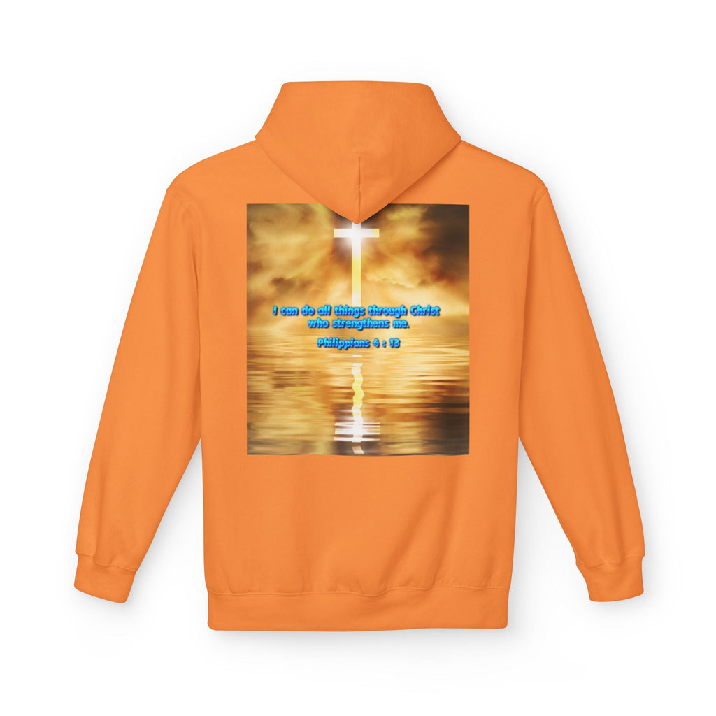 Hoodie - Philippians 4 : 13 Bible Verse Religious Design Printify