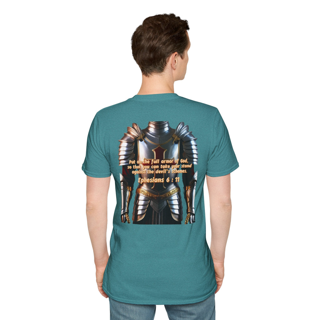 Religious Graphic Armor Of God Design - Unisex Softstyle T-Shirt Printify