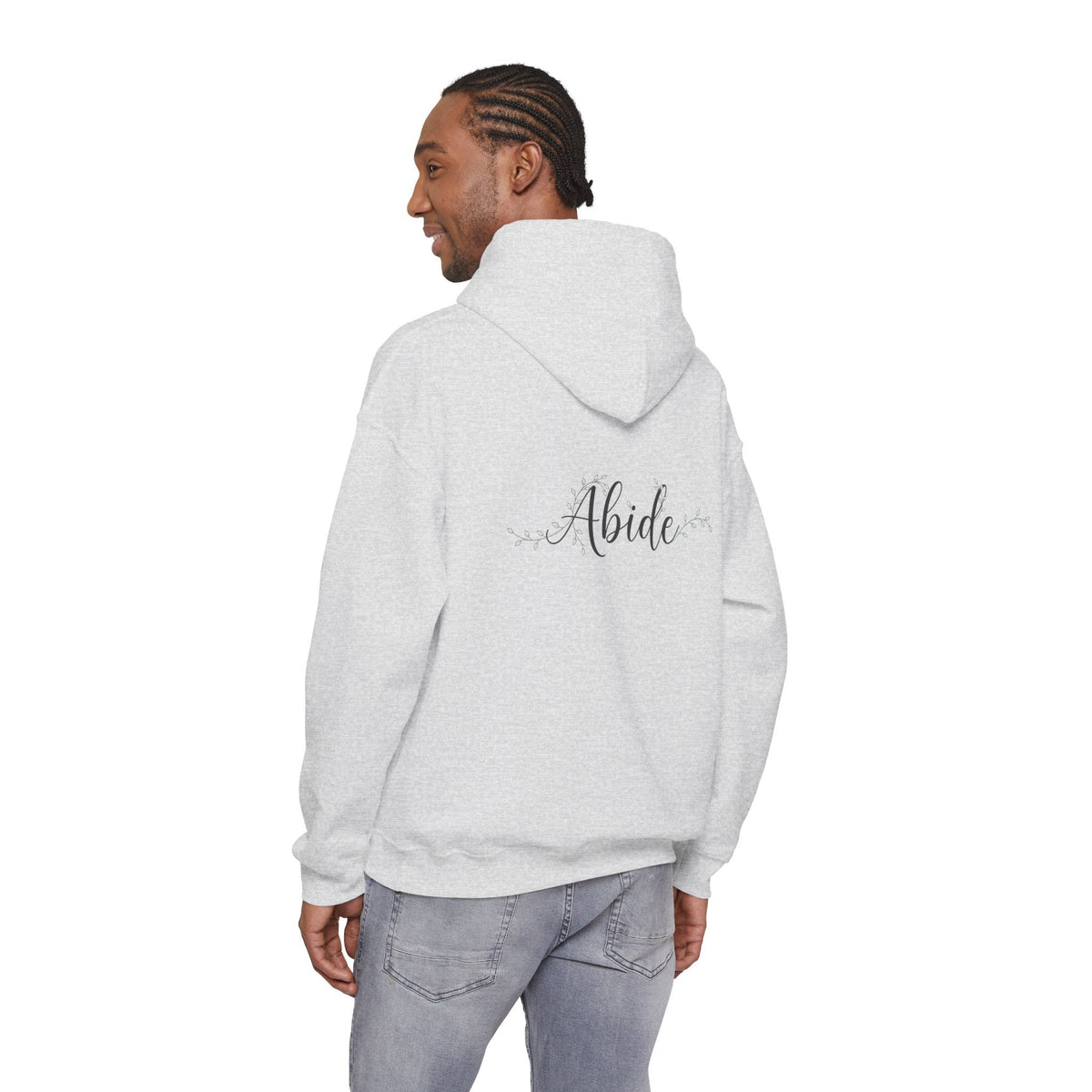 Abide Hoodie – Vine Wrapped John 15:5 Christian Hoodie for Cozy Devotion Printify