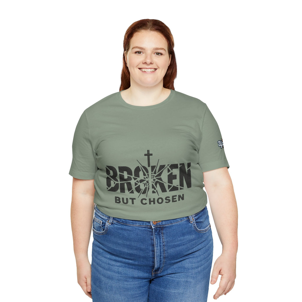 Broken But Chosen T-Shirt — Inspirational Faith Graphic Tee Printify