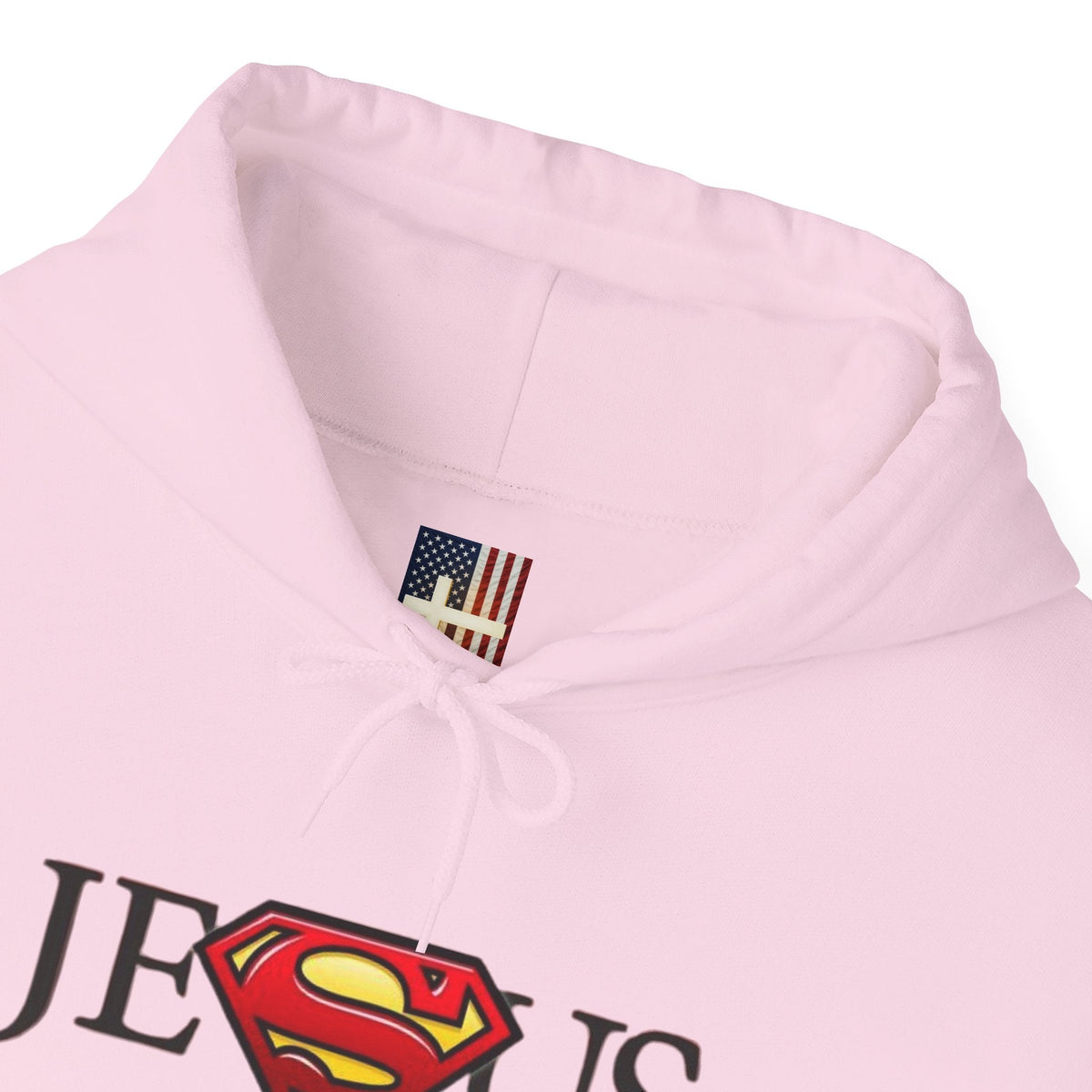 Jesus Is My Superhero Hoodie — Christian Faith Graphic Pullover Printify