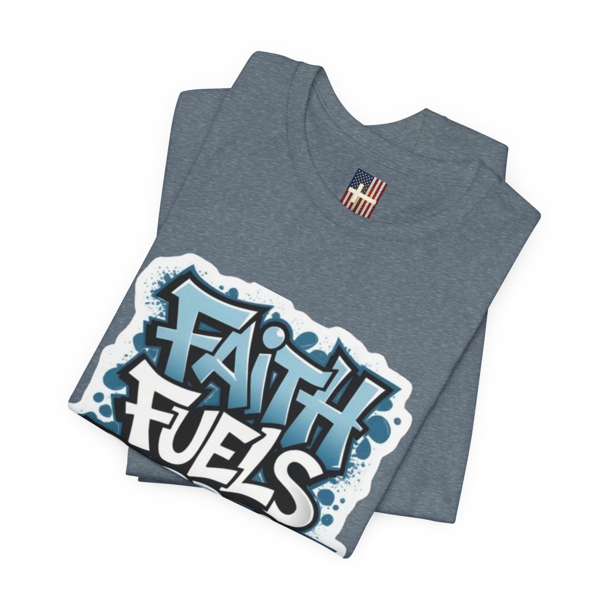 Faith Fuels Purpose T-shirt – Inspirational Christian T-shirt for Divine Drive & Unstoppable Belief Printify