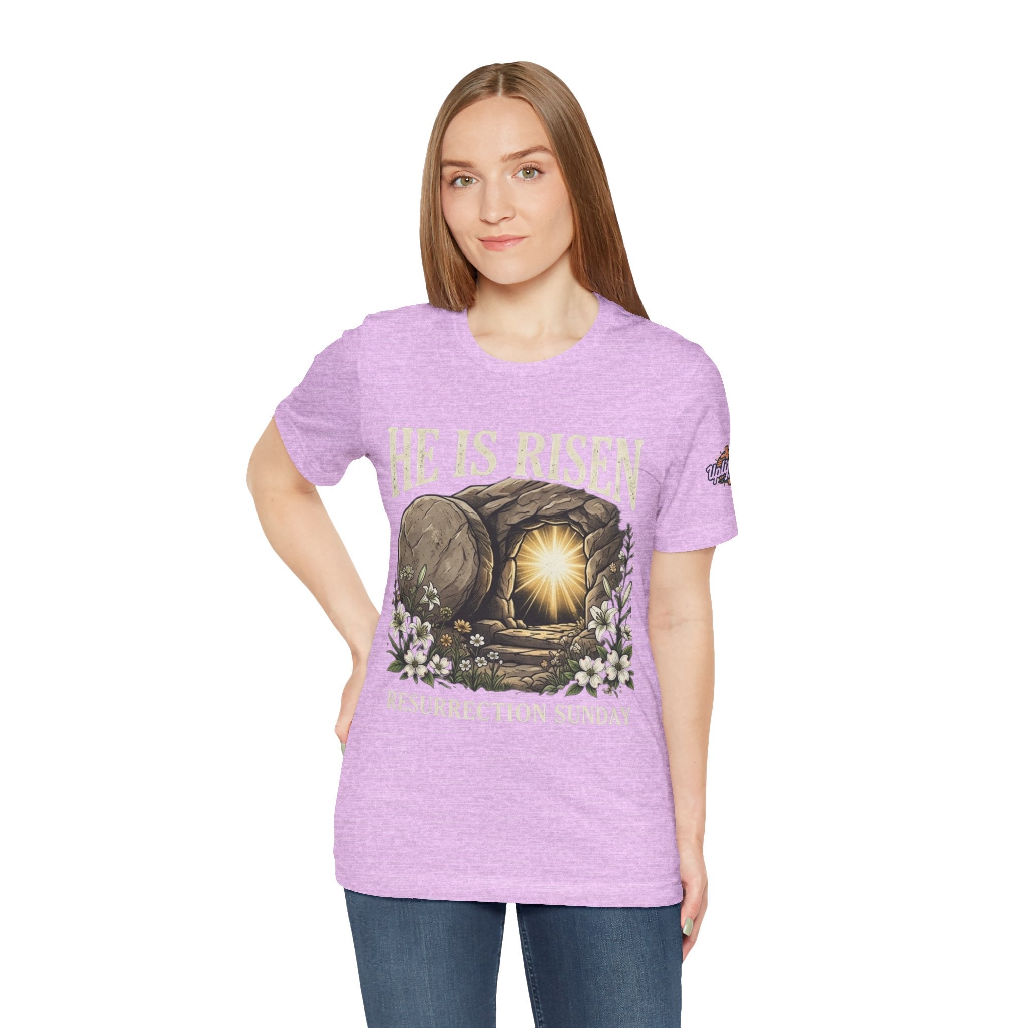 He Is Risen T-Shirt — Jesus Christ Resurrection Easter Tee Printify
