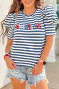 American Puff Sleeve Top Pretty Little Patriot