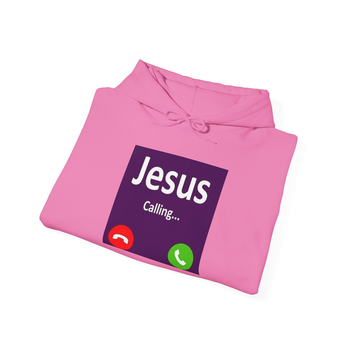 Jesus Calling Hoodie – Funny Cell Phone Screen Christian Sweatshirt for Divine Connection & Faith Humor Printify