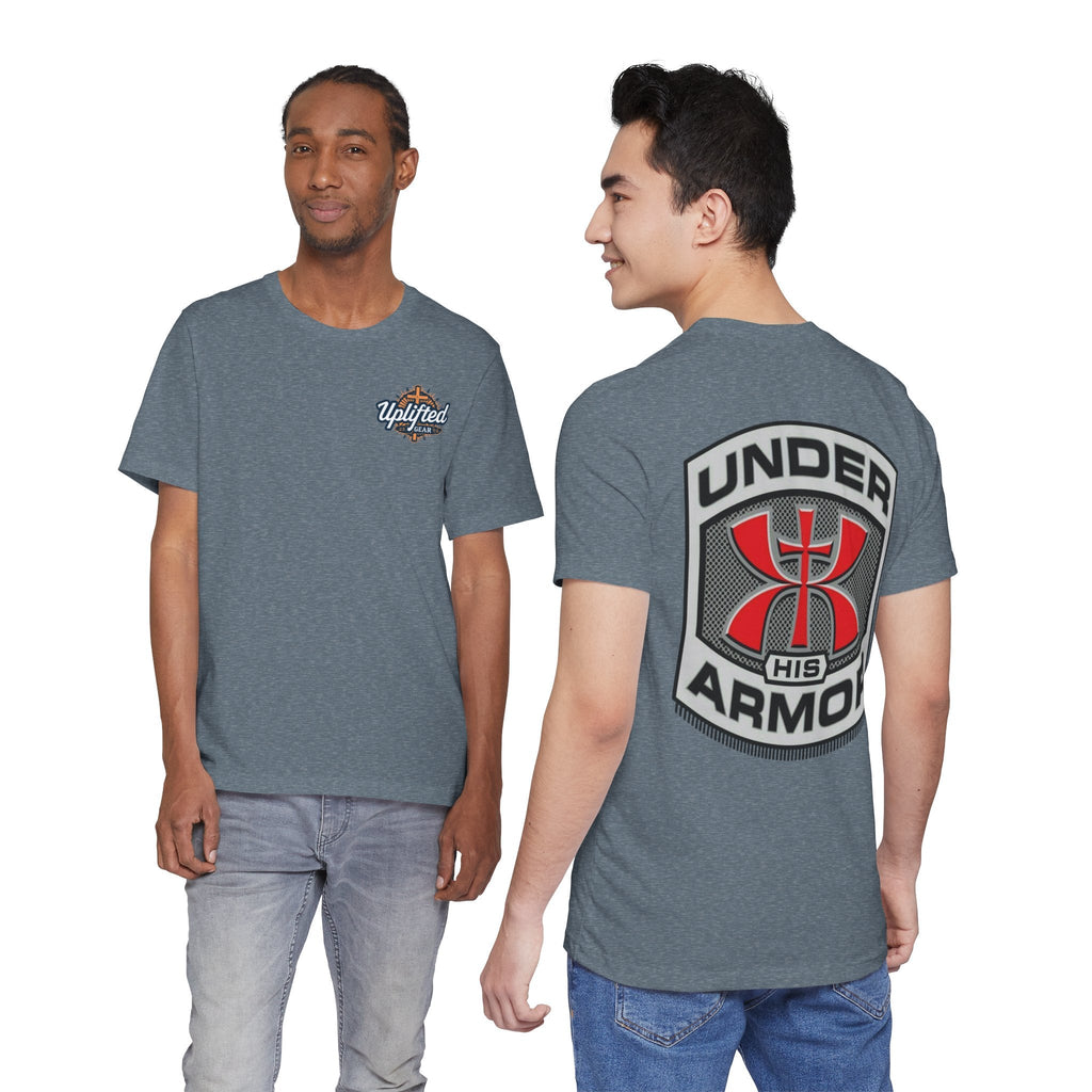 Under HIS Armor Christian T-Shirt — Faith-Inspired Under Armour Style Printify