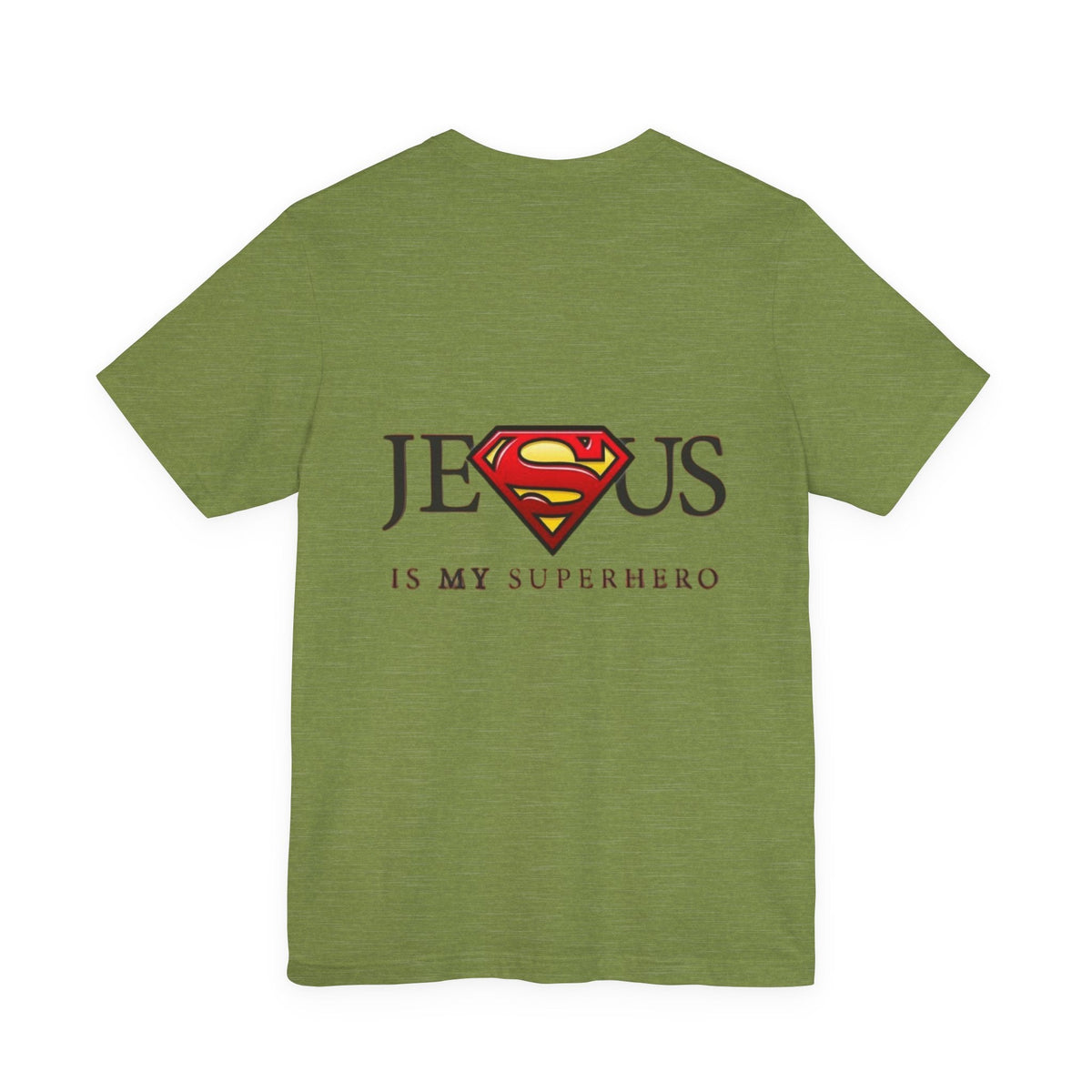 Jesus Is My Superhero T-Shirt — Faith-Based Superman-Inspired Tee Printify