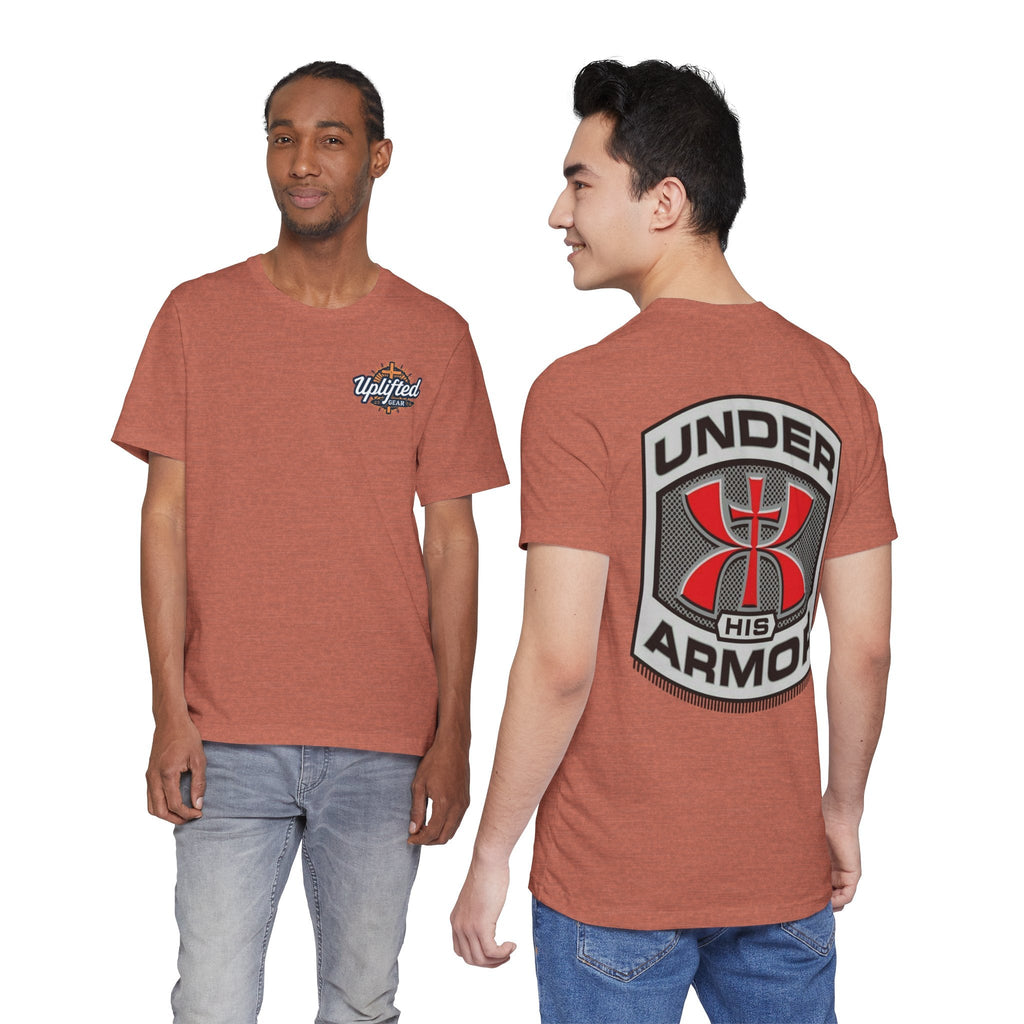 Under HIS Armor Christian T-Shirt — Faith-Inspired Under Armour Style Printify
