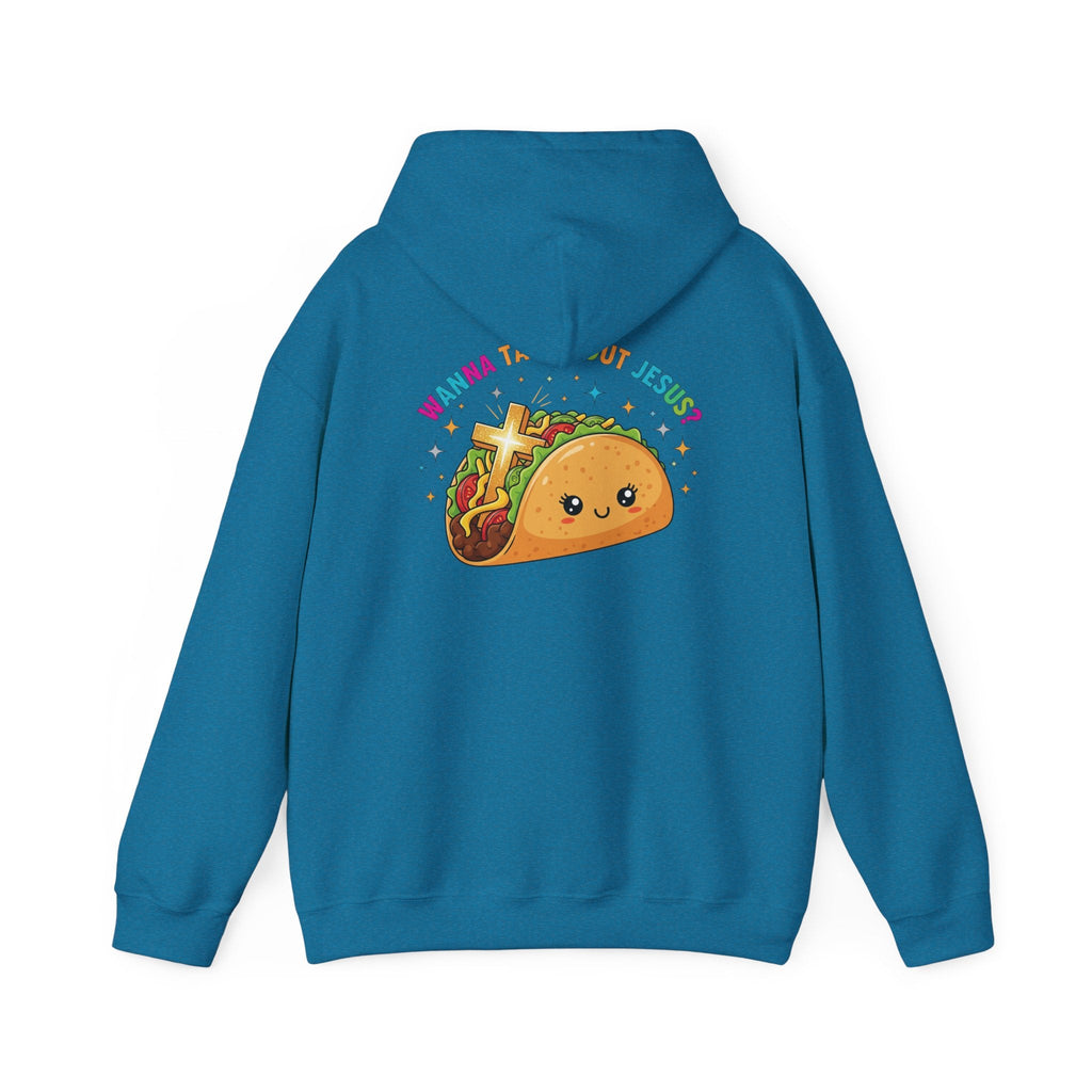 Wanna Taco 'Bout Hoodie – Cozy Christian Pun Hoodie for Faith & Fun Printify