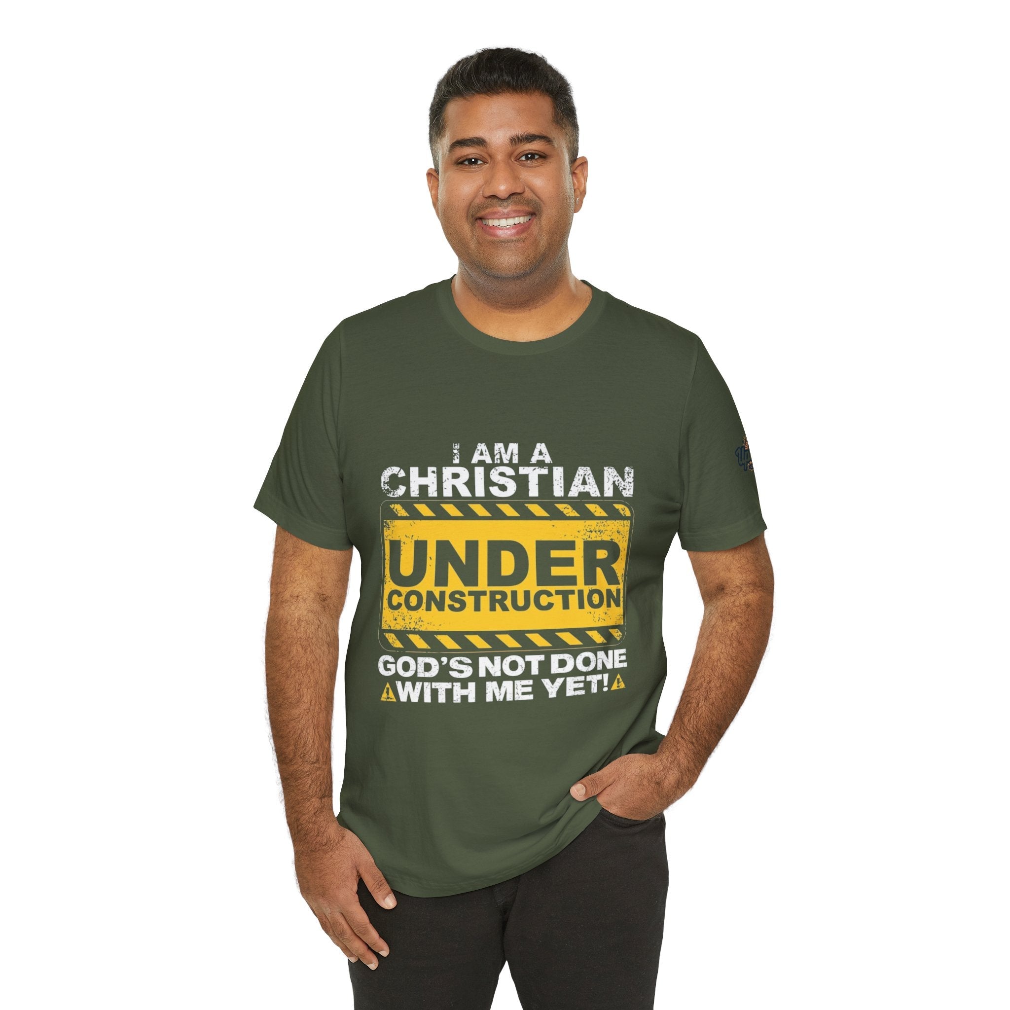 Christian Under Construction T-shirt | God Is Not Done With Me Yet T-shirt Printify